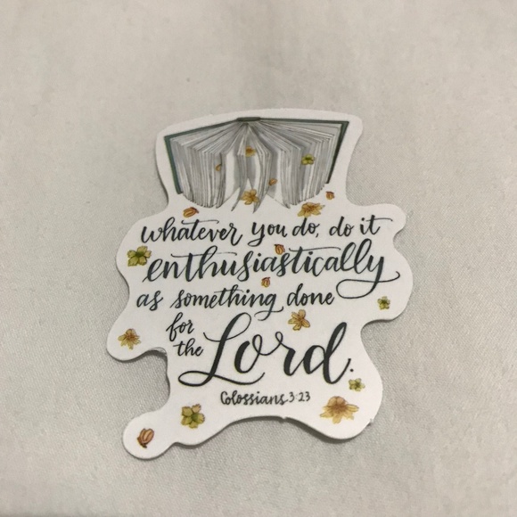 3/$15 - Do It With Enthusiastically As Something Done For the Lord Sticker Book - Picture 1 of 2